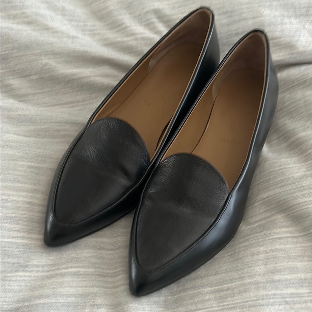 Everlane Black Pointed Toe Flats